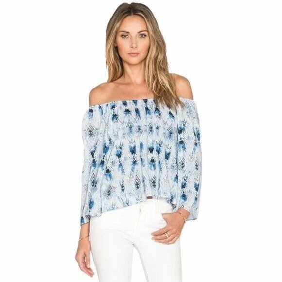 BB Dakota Tops - BB Dakota Mina Top in Baltic Blue Size Small Pocho